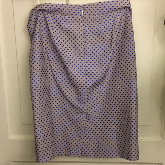 J. Crew Micro Dot Pencil Skirt in Lilac and Blue - Picture 7 of 8